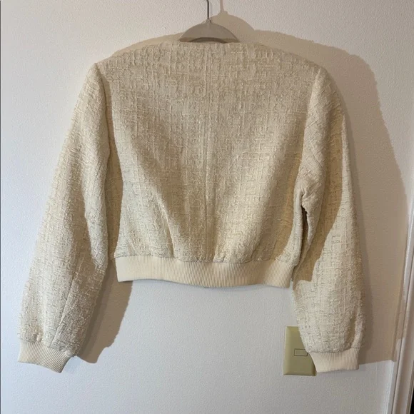 Zara Women's Ivory Textured Blazer - Picture 3 of 3